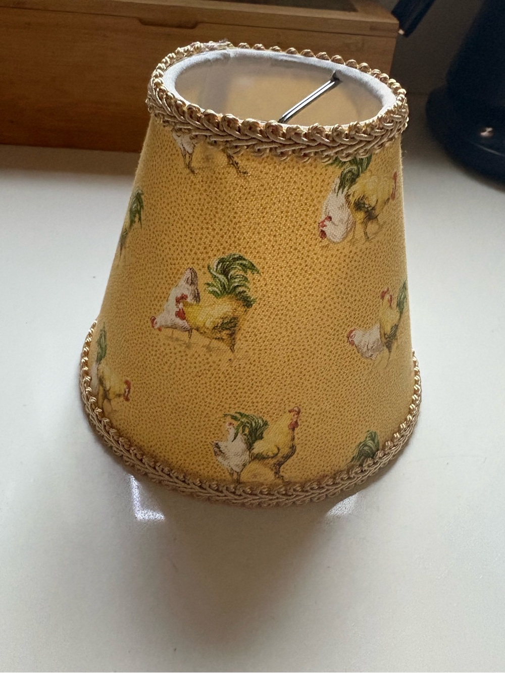 2/$15: adorable mini lampshade 🐓